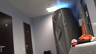Hidden video from the women's locker room fitness club.