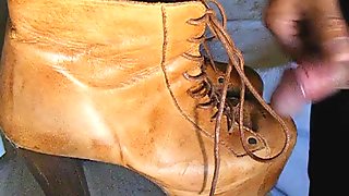 Cum on ankle boots.