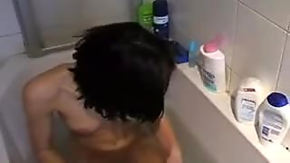 Gorgeous sexy girlfriend gets a hardcore bath