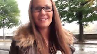 Pulled eurobabe sucking and fucking POV